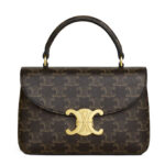 Celine Teen Nino Bag In Triomphe Canvas Coffee